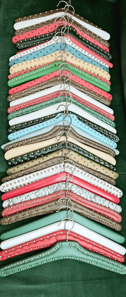 Leatherette hangers from the 60s/70s