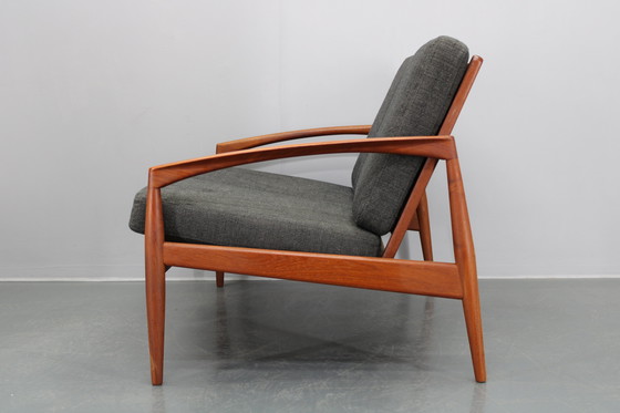 Image 1 of 1960S Magnus Olesen Papier Mes 2-zits Teak Sofa, Denemarken