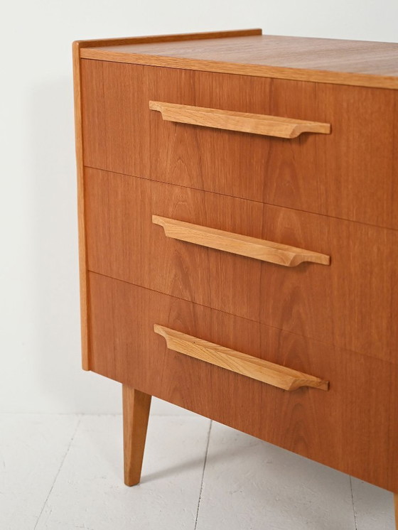 Image 1 of Scandinavian chest of drawers ’50s–’60s in teak and oak