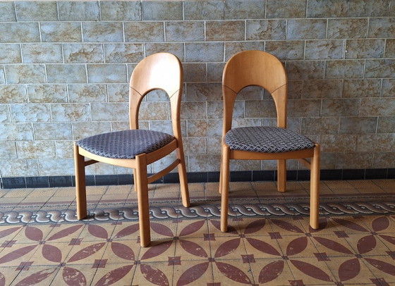 Image 1 of Paar Deense Morten eetkamerstoelen ontworpen door Niels Koefoed