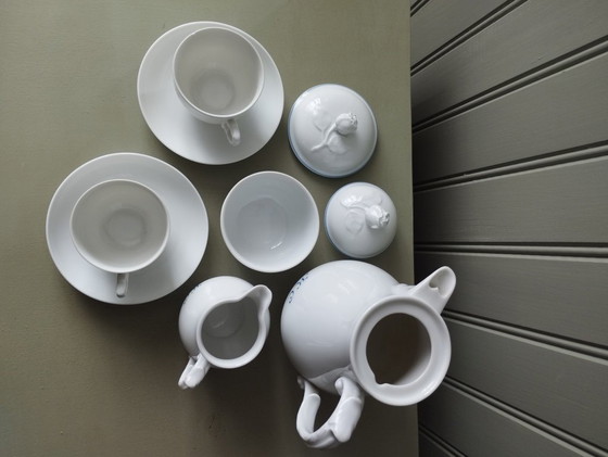 Image 1 of Furstenberg porseleinen tête-à-tête met monogram KC