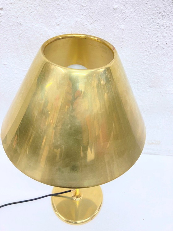 Image 1 of Florian Schulz Lesan tafellamp van messing 70s 80s design