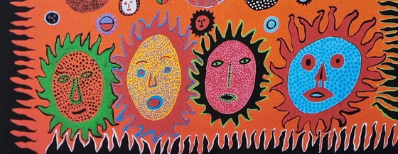 Image 1 of D'après Yayoi Kusama, Amour, Lithographie, années 1990