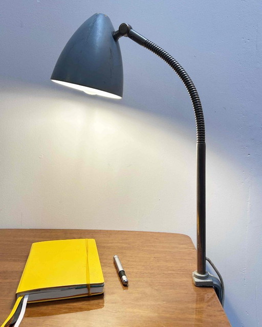 Vintage articulated desk lamp with clamp