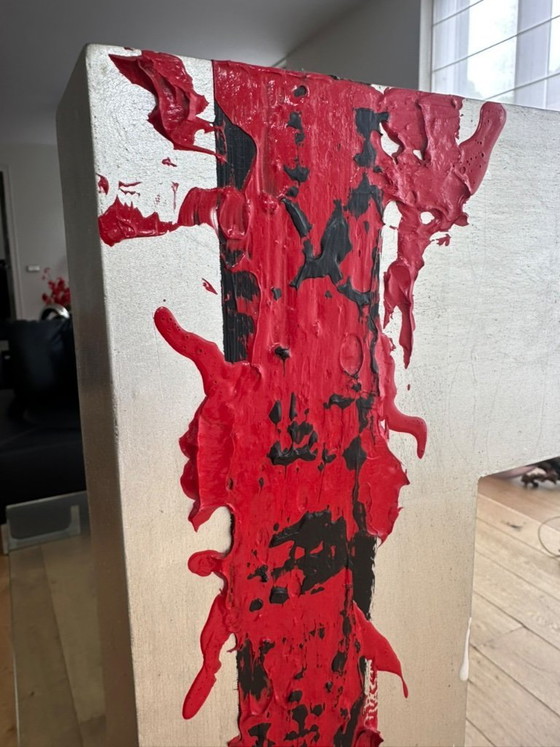 Image 1 of Gert van Reenen – Spiegel gerahmt mit Originalkunst