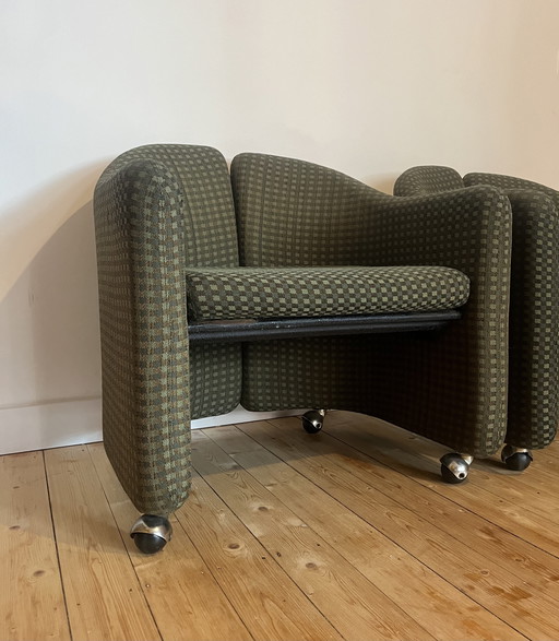 2x Poltrona PS142 di Eugenio Gerli per Tecno