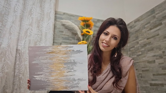 Image 1 of Quadro d'arredo materico 3D. Arredo soggiorno moderno minimal elegante 