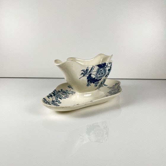 Image 1 of Saucière Longwy, fin du 19e siècle "Ycho".