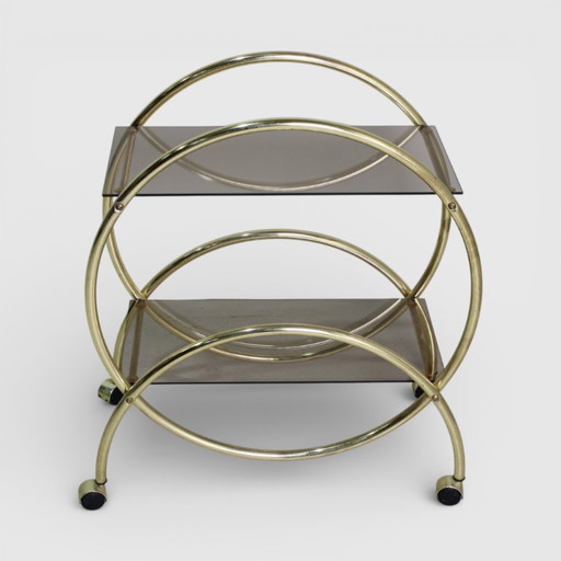 Vintage bar cart, serving trolley from the 1970s