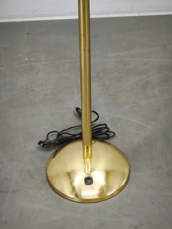 Lampada da terra Kamenicky Senov in vetro a bolle e ottone anni '70 – Lampade da terra, Brass (photo 8 of 10)