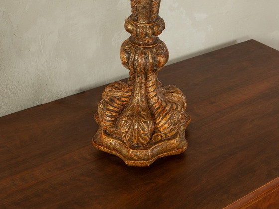 Image 1 of Lámpara barroca de sobremesa, fabricada a mano en 1960