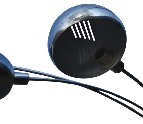 Image 1 of Vintage Chrome Arc Lamp with 5 Arms
