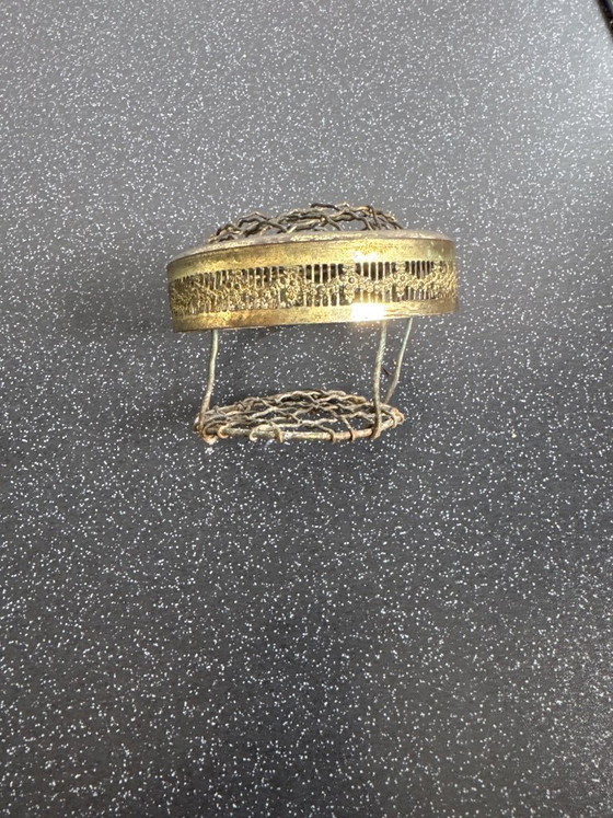 Image 1 of Antique crystal rose vase