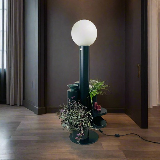 Image 1 of Gran lámpara de pie de la era espacial Mercader de Navidad 1980