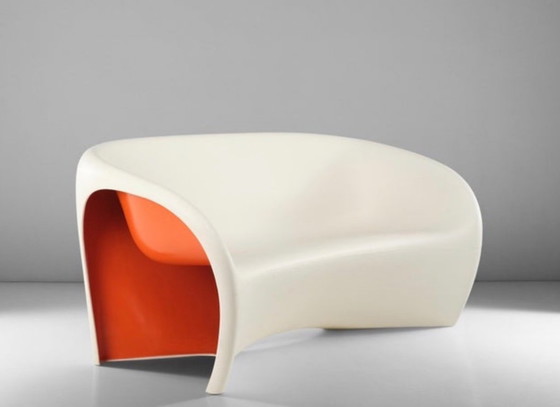 Image 1 of Divano Driade MT2 bianco-rosso, divano da esterno, design, Tokyo Pop, Arad
