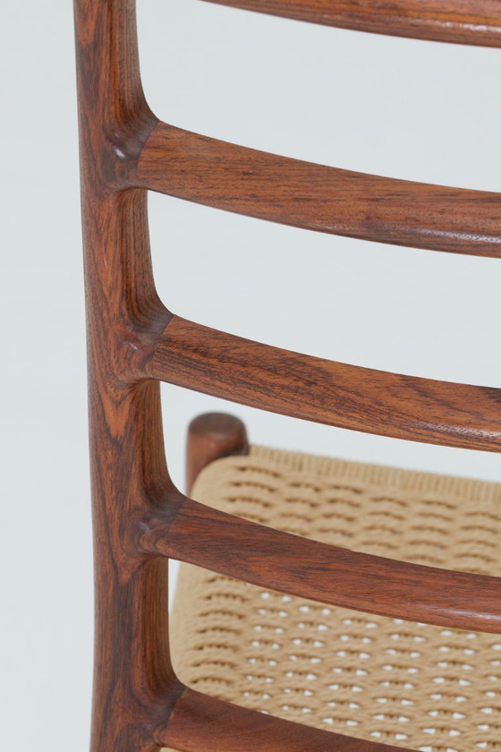 Image 1 of Set van 8 eetkamerstoelen 'Model nr. 82' - Niels O. Møller