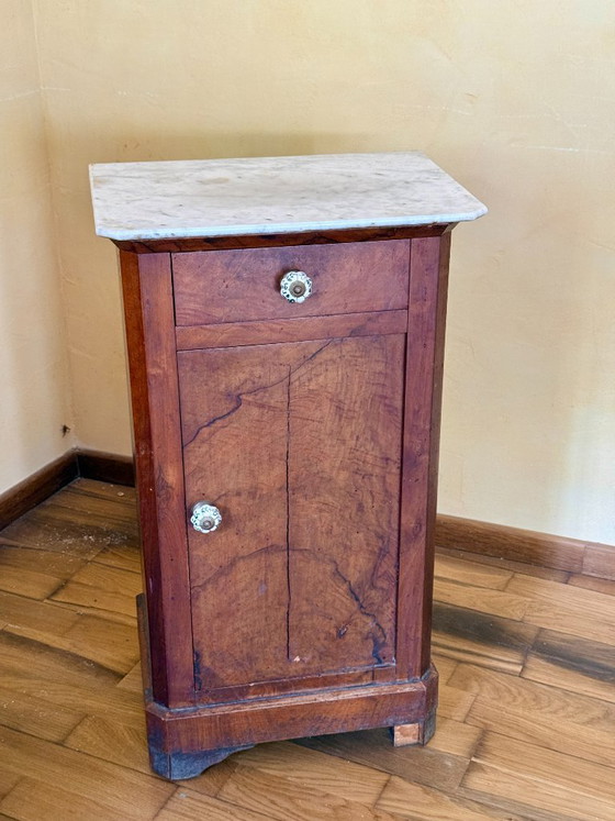 Image 1 of Beistelltisch aus Holz und Marmor