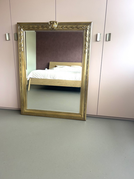 Espejo grande Art Déco de DeKnudt, 122 x 92 cm. – Wood, Gold (photo 10 of 11)