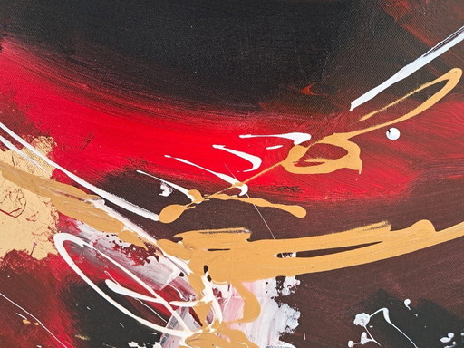 Jan MARTI - Rouge et Noir - Tableau d'artiste