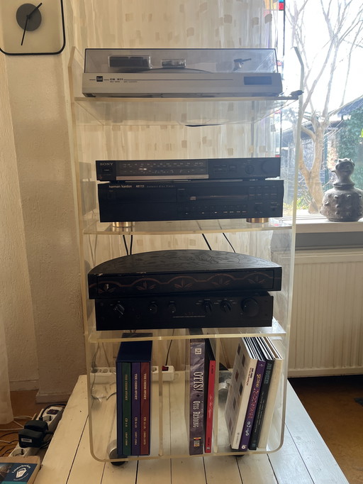 Plexiglass audio cabinet