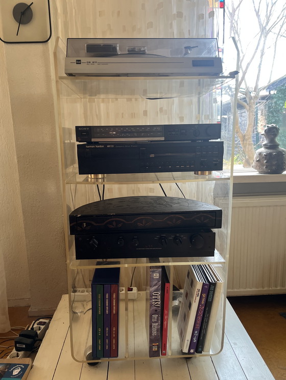 Image 1 of Plexiglass audio cabinet