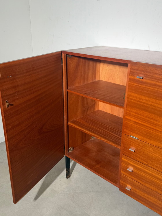 Vintage Mid-Century Highboard in Teak | 1960s Storage Cabinet (photo 4 of 6)