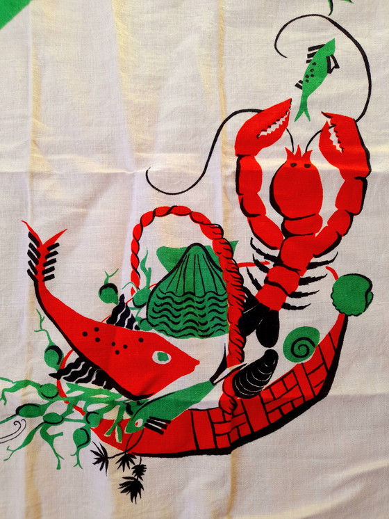 Image 1 of Coppia di strofinacci in cotone Tygra, 1960