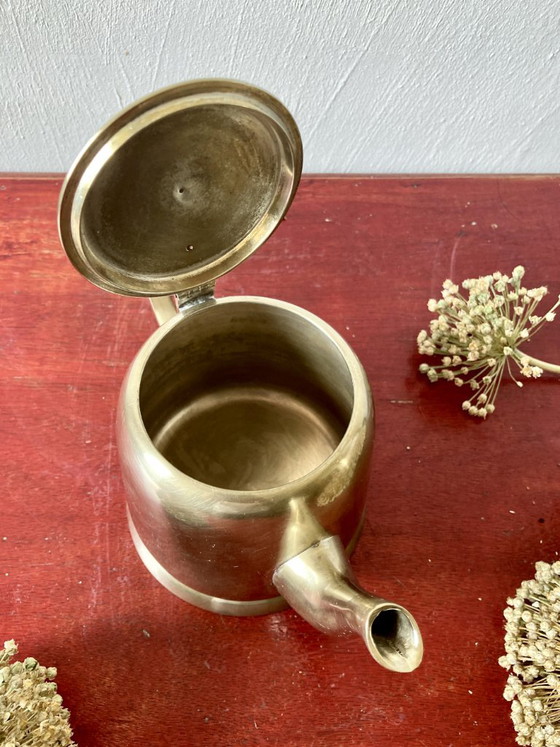 Antikes versilbertes Tee- und Kaffeeservice im Art-Deco-Stil – Tischdekoration, Metal (photo 5 of 18)