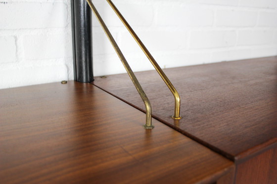 Image 1 of Parete attrezzata modulare in teak di Louis van Teeffelen per WéBé, 1955