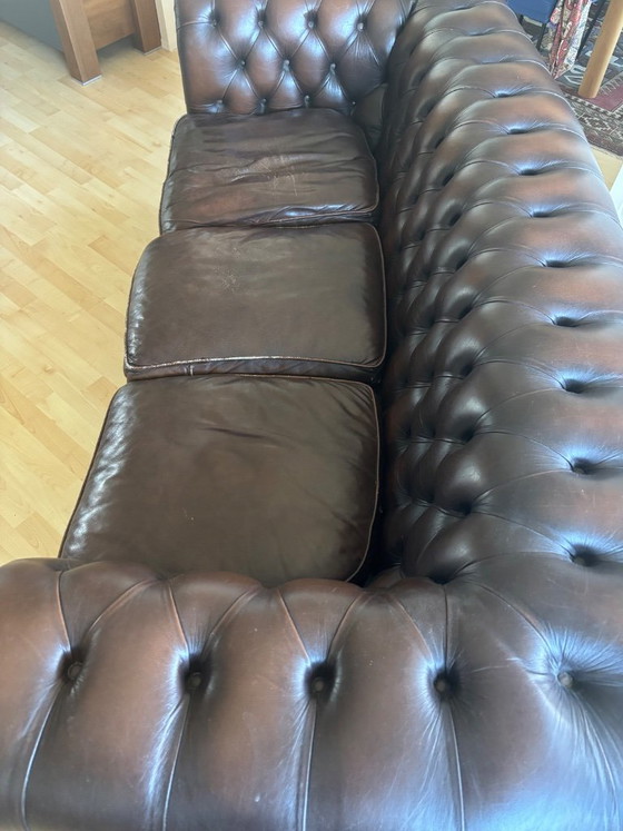 Bellissima Chesterfield originale di Spring Vale – Springvale, Divani 2 posti, Leather, Wood (photo 3 of 6)