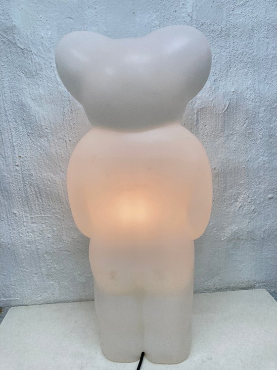 Image 1 of Lámpara de pie XXL Lumibär blanca de los años 90 de Flötotto