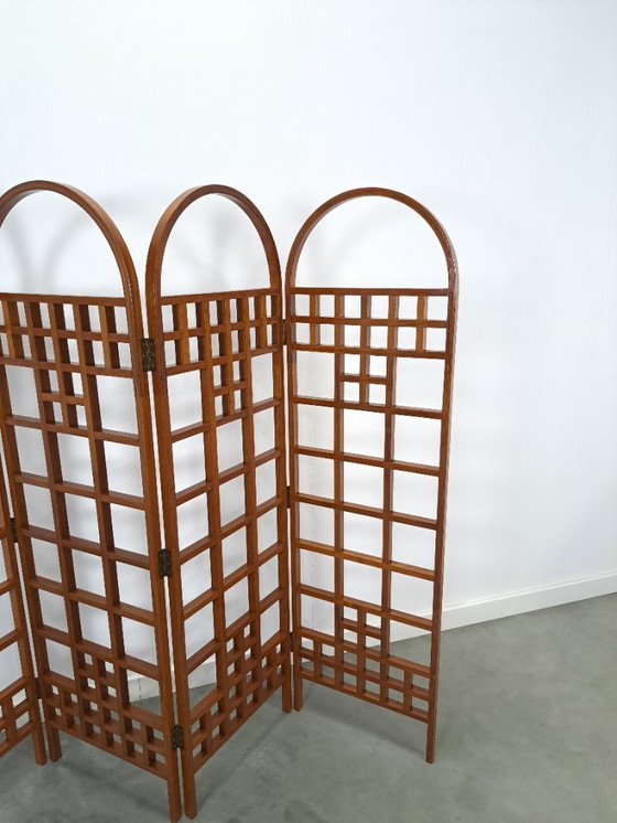 Image 1 of Teak houten kamerscherm roomdivider