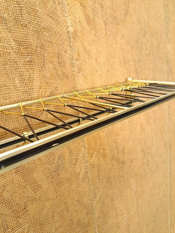 Image 1 of Porte-manteau des années 1950, noir et or, n° 21