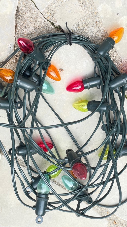 Guirnalda vintage para exteriores de 10 metros