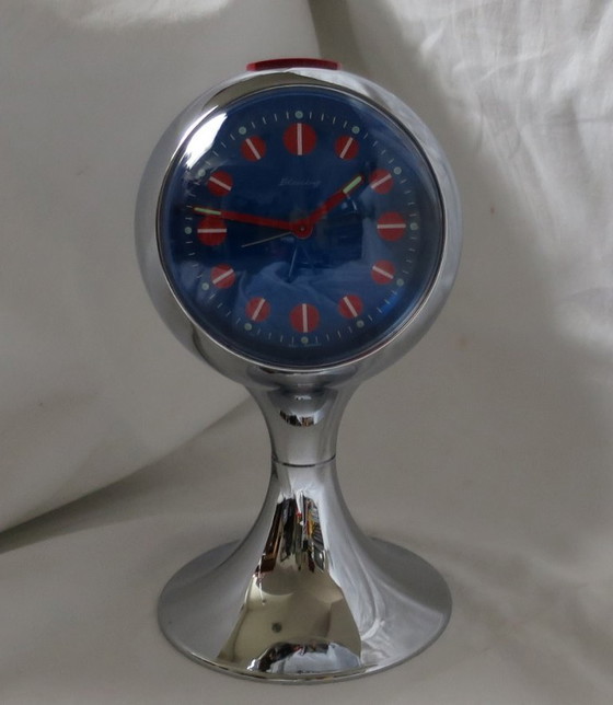 Image 1 of Blessing Wecker Space Age chrom bleu rouge