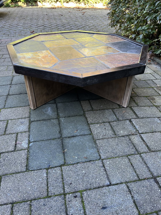 Image 1 of Brutalist Coffee Table Natural Stone Brocante Vintage