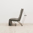 Lounge Chair Armchair Geometric Design Postmodern Modern 1980's