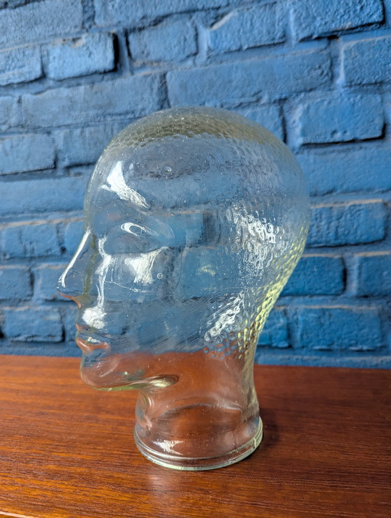 Image 1 of Glazen vintage mannequin hoofd