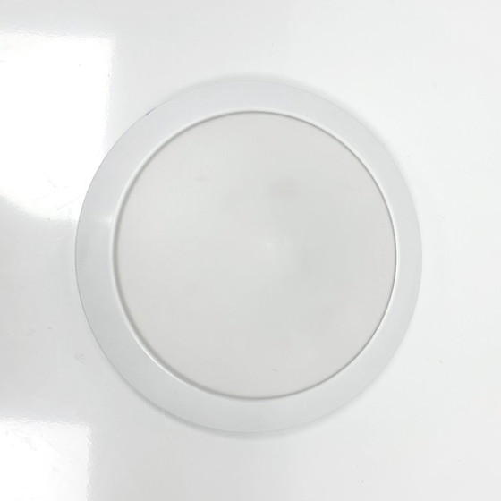 1980s Bahag Round Ceiling Light Made of Glass and Metal (photo 4 of 10)
