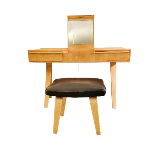 Image 1 of Conjunto de tocador y taburete de Cees Braakman para UMS Pastoe, 1955