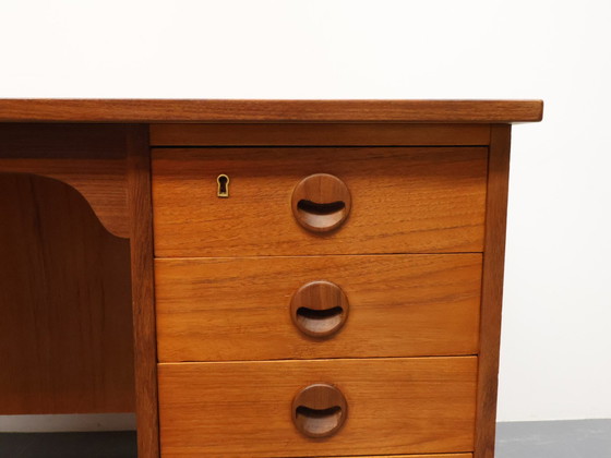 Image 1 of Deens bureau Dubbelzijdig Teak 