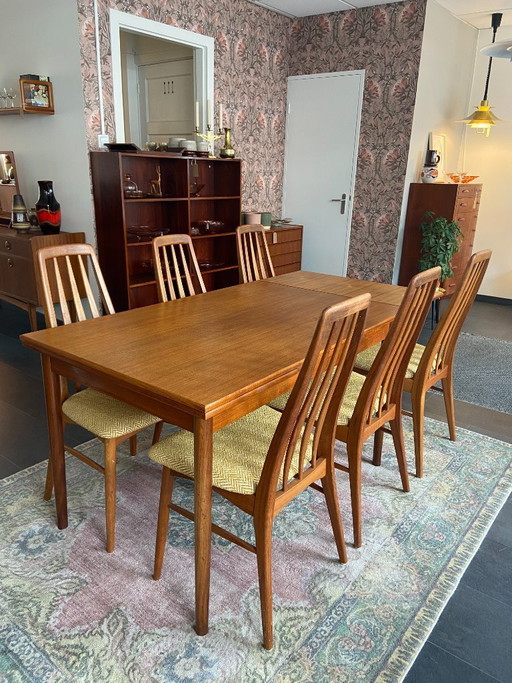 Vintage Deense eettafel van Erik Buch