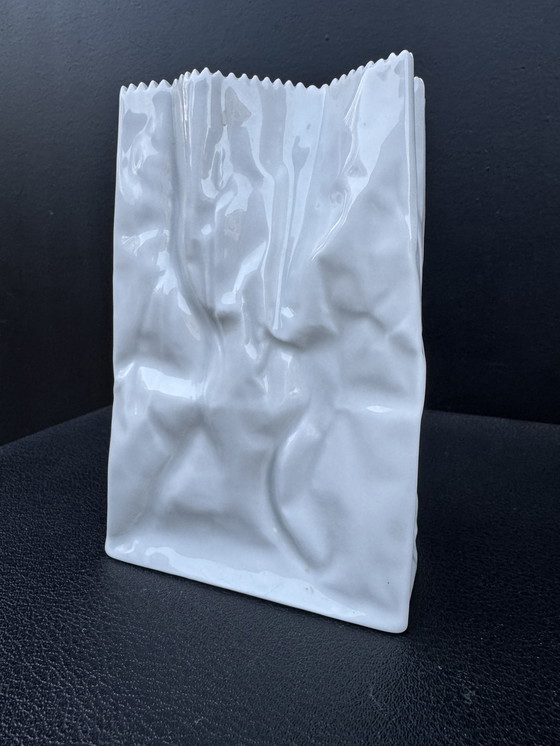 Image 1 of Tapio Wirkkala Rosenthal „Papiertüte“-Vase, 1970er Jahre