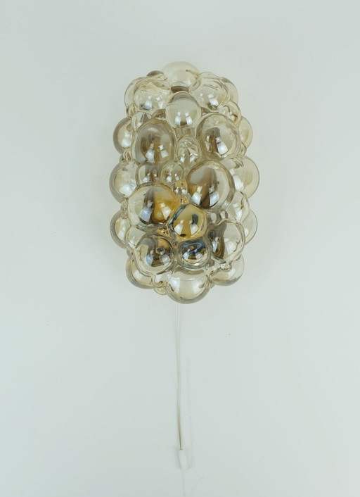 Helena Tynell Wandleuchte aus Limburg-Bernsteinglas, 1960er Jahre, Mitte des Jahrhunderts