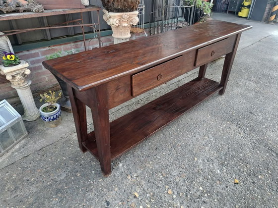 Image 1 of Großer robuster Beistelltisch, Flurtisch, Wandkonsole mit den Maßen 180x40cm und 74cm Höhe