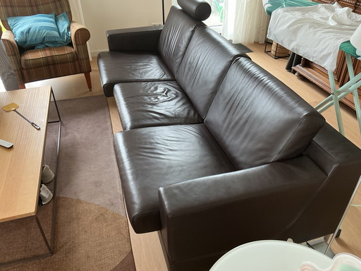 LEOLUX 3 seater leather sofa