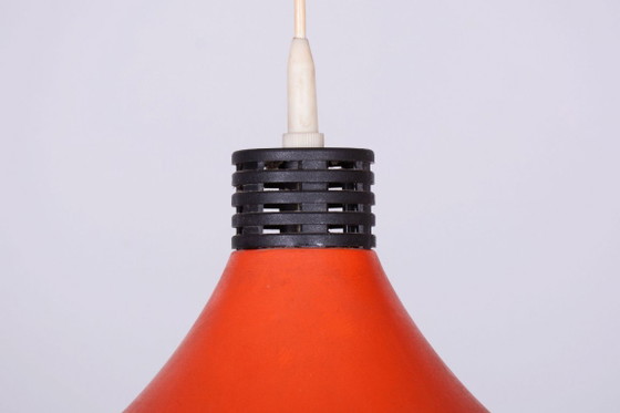 Restaurierter Kronleuchter aus der Mitte des 20. Jahrhunderts, von H. Guzzini für Meblo, Aluminium, Italien, (photo 3 of 8)