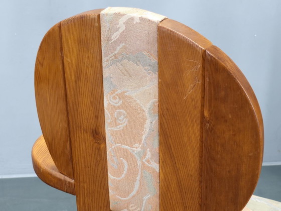 Image 1 of Ensemble de 8 fauteuils de salle à manger en pin de style postmoderne tchèque, années 1970