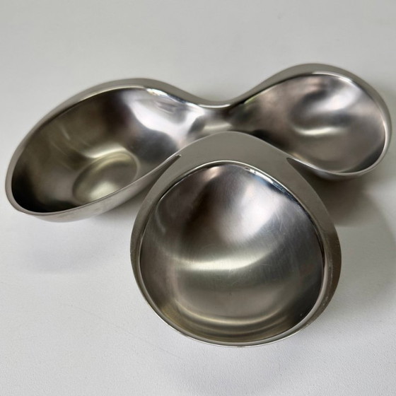 Alessi - Ron Arad - Platter - Babyboop - 3-Compartment RA03 - Stainless Steel – Table accessories, rvs (photo 7 of 7)