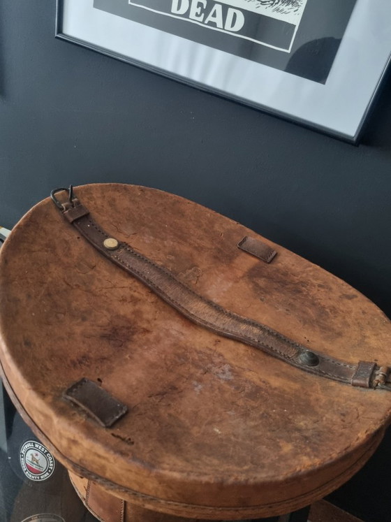 Hoedendoos met Hoge Hoed – H. Schuchard's, Reistassen, Leather, Textile (photo 3 of 13)
